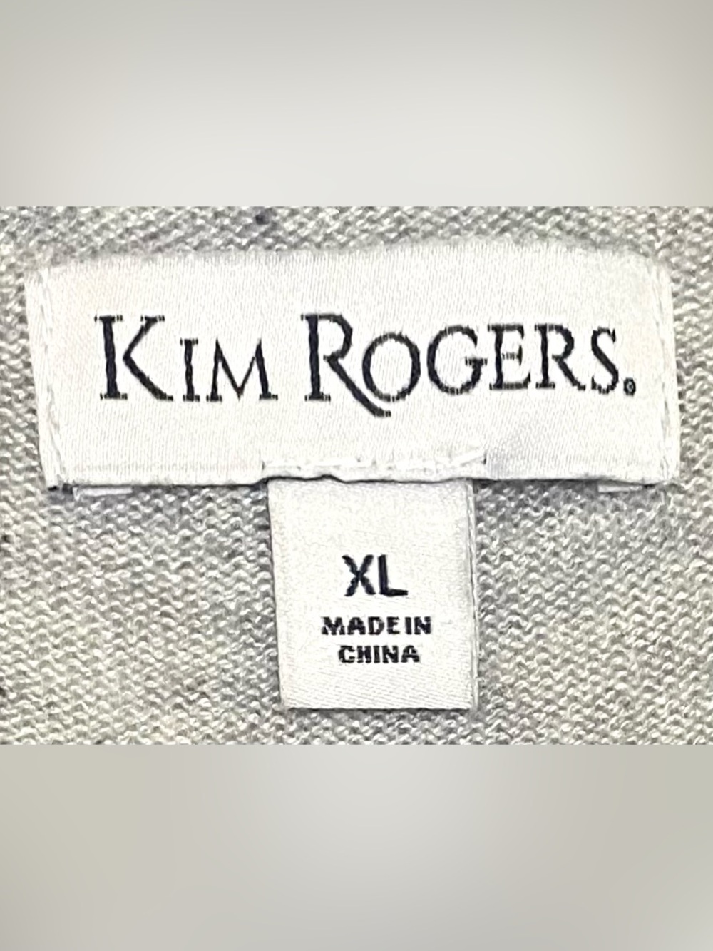 Kim Rogers Womens XL Gray Lightweight Sweater Boho 90s Minimalism Classic - Picture 12 of 14